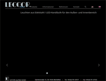 Tablet Screenshot of leccor.de
